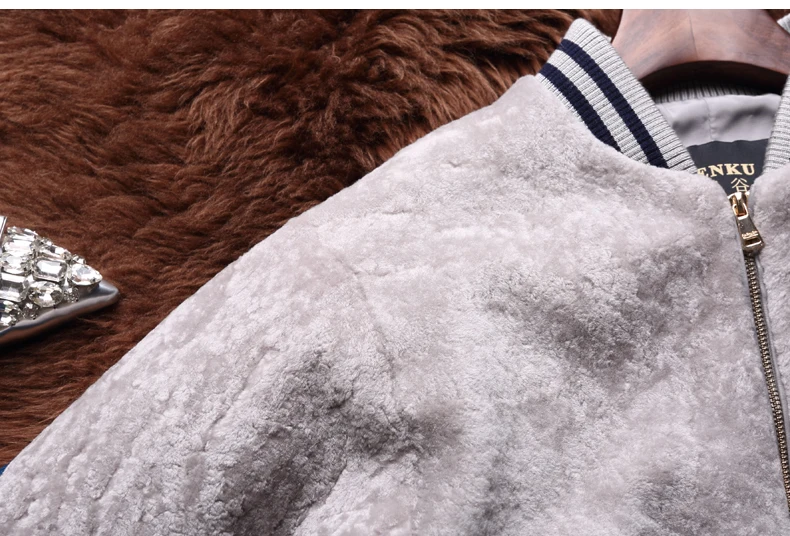 AYUNSUE модное женское пальто с натуральным мехом, короткие пальто из натуральной овечьей шерсти, меховое кожаное зимнее пальто для женщин abrigo mujer BJWT321