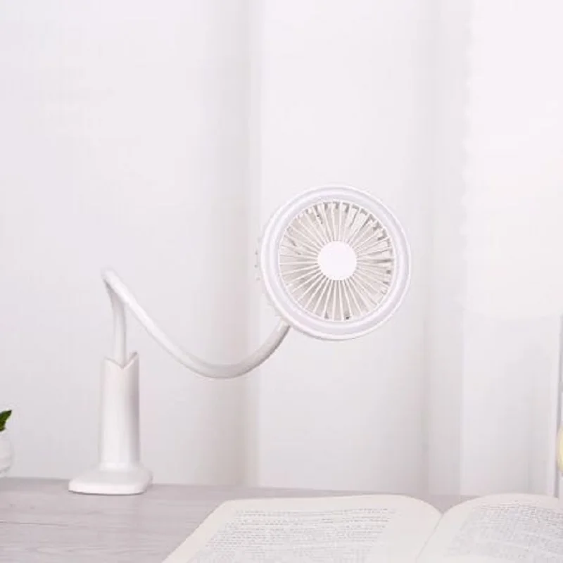 Спринклерный зажим с лампой естественный ветер Кровать Вентилятор для спальни портативный вентилятор Перезаряжаемый USB мульти-угол подачи воздуха тихий, но сильный ветер