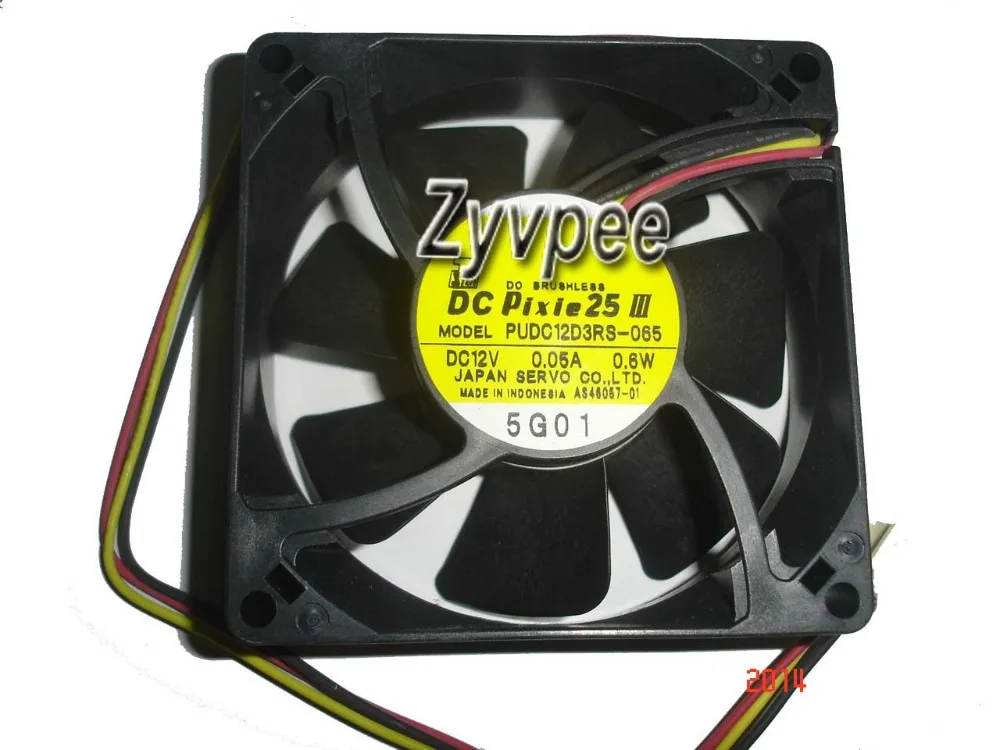 Zyvpee 8025 80*25 мм PUDC12D3RS-065 12 V 0.05A 0,6 W 3 жилы 3 штифтами чехол вентилятор 8 см ЦП сервера кулер