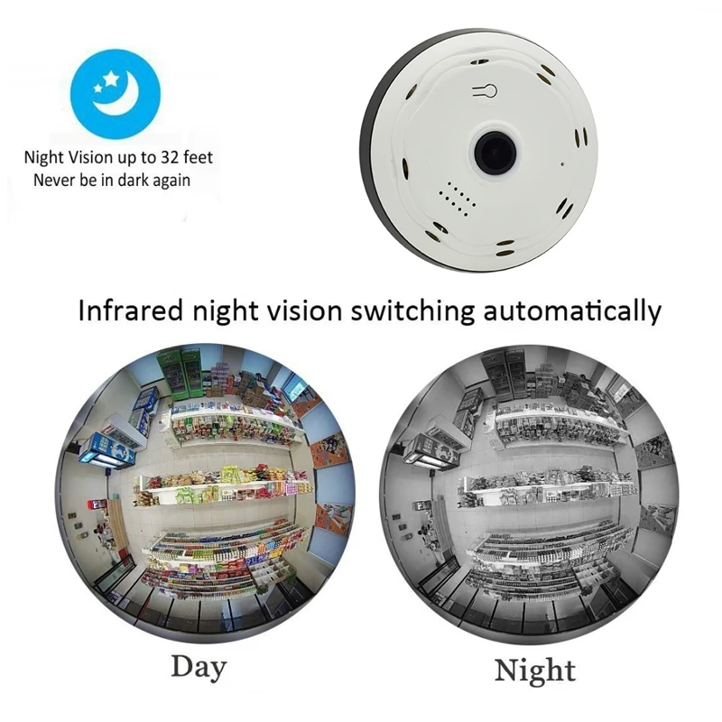 IP камера Wistino для системы видеонаблюдения рыбий глаз 960P Wi Fi|alarm smart|alarm ipalarm wireless |