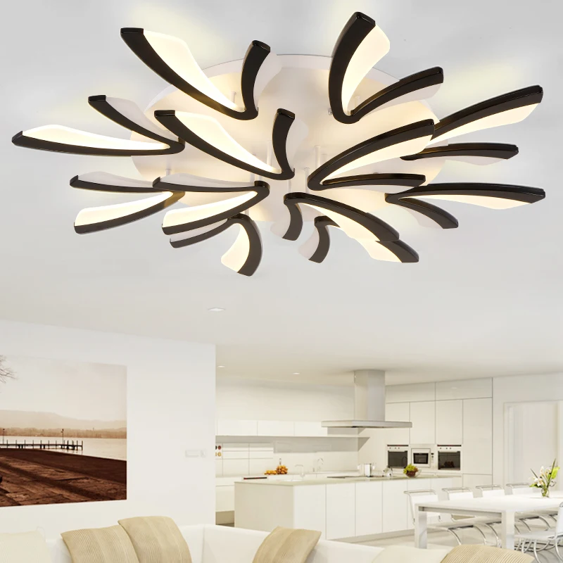 

LICAN Remote control Modern led ceiling lights for living room Bedroom hallway Ac85-265V acrylic aluminum body LED ceiling Lamp