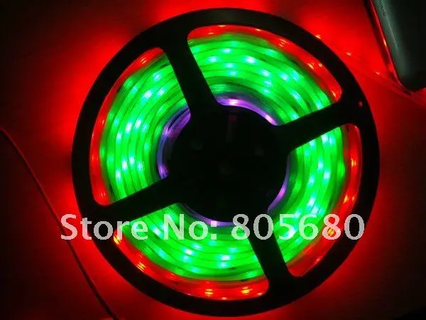 

RGB led strip light,digital color with WS6803 IC,30pcs 5050 SMD per meter;waterproof by silicon tube