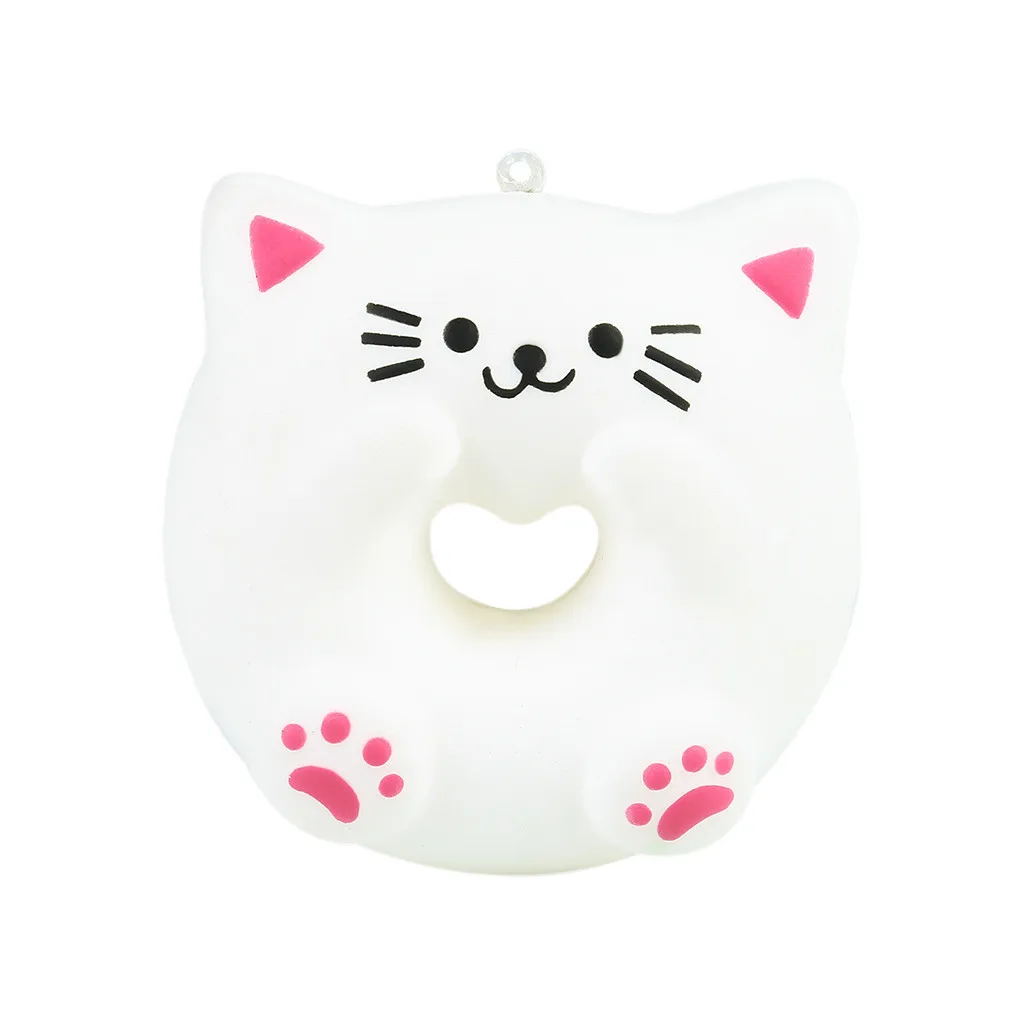 Милый мягкий, с милым рисунком кота, крем-пончик ароматизированный медленно поднимающийся стресс отличные игрушки L611