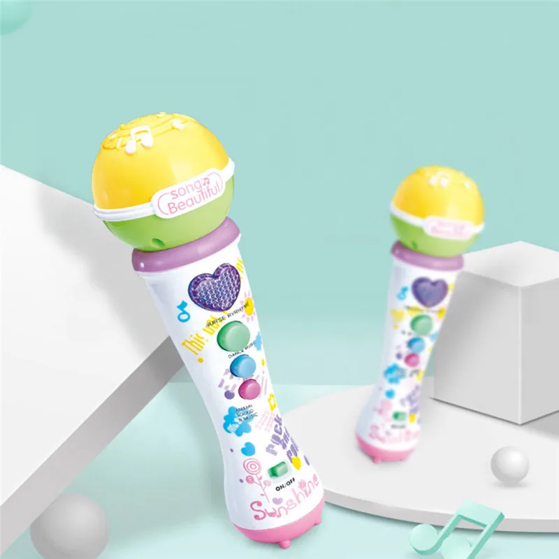 Children's Music Toy Karaoke Microphone Music Light Mic Children