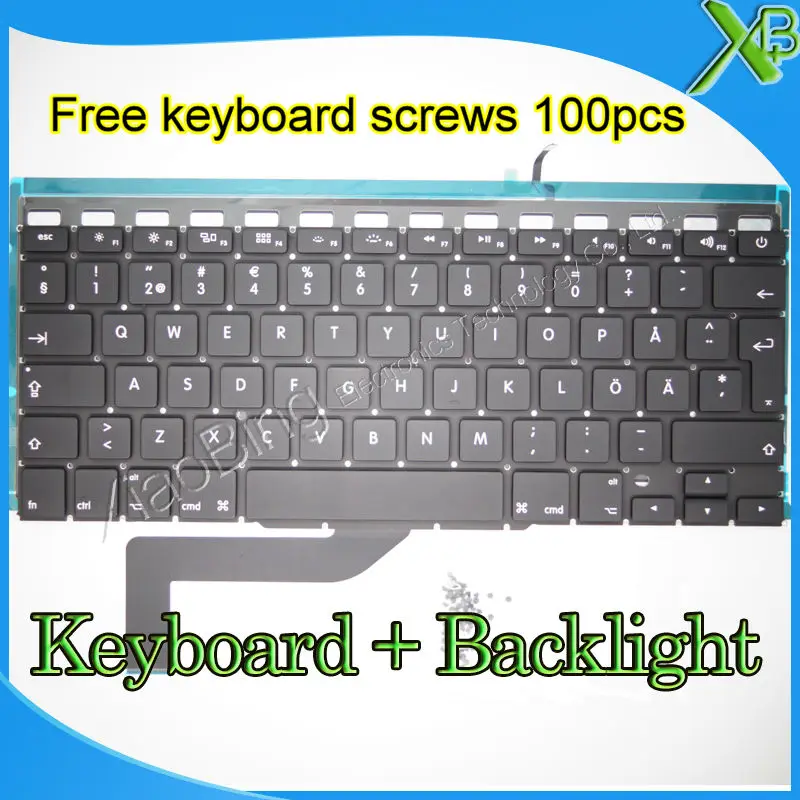 2008-2017 11” 13/" 15/" 17/" New 100pc MacBook Keyboard Screws Pro Retina Air
