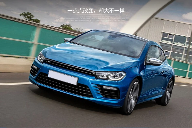 Авто Clud автомобильный Стайлинг для VW Scirocco фары 09-14/15 для Scirocco фары светодиодные DRL передние Биксеноновые линзы двойной луч HID комплект