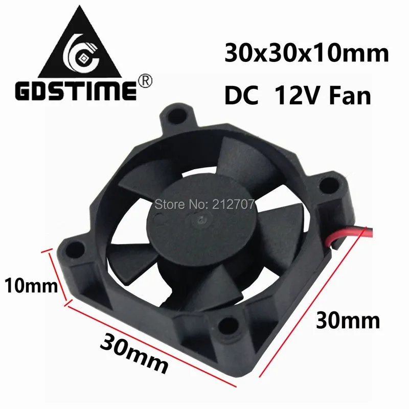 10pcs/lot XH2.54 2Pin Mini 30mm DC 12V Computer PC VGA Video Heatsink Cooler Cooling Fan