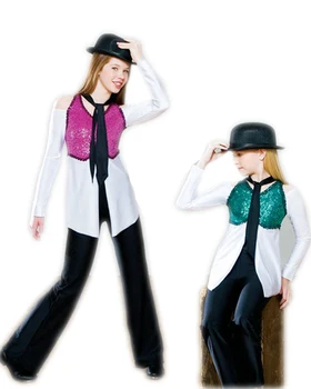 

New Jazz Hip-hop Dance Clothes Suit Clothing Trade Original Single Performer Costumes Children's Costumes for Performances