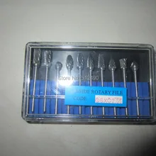 Высокое качество! 10 шт./компл., карбид поворотные файлы, гравировка бит, карбид заусенцев, дрель Цанговая, резьба маршрутизатор бит
