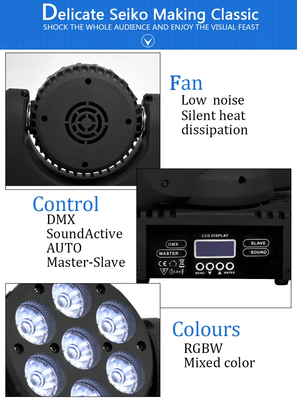 Мини светодиодный движущийся головной свет 7x12 Вт мыть led RGBW высокой мощности луч света профессиональное сценическое освещение эффект