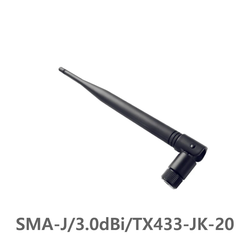 

2pcs/lot 3.0dBi Gain 50 Ohm 433MHz SMA-J Interface TX433-JKS-20 Impedance Less Than 1.5 SWR High-quality Omnidirectional Antenna