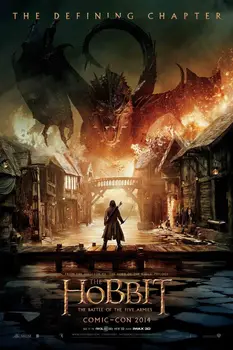 

Free Shipping Fashion Bedroom Decoration Hobbit3 Battle of the Five Armies Wallpaper Custom Poster Well Design WallSticker #0547
