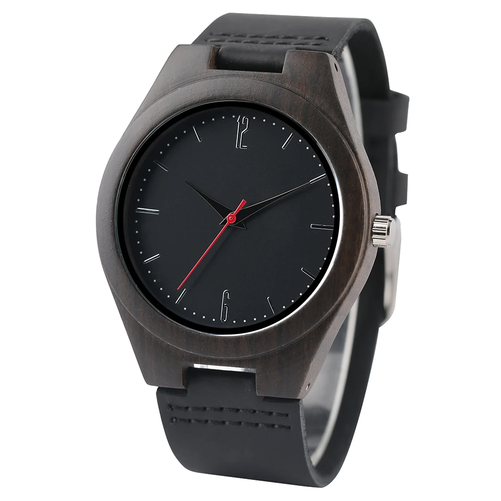 Nature Wood Simple Men Bamboo Watch Cool Casual Genuine Leather Band Strap Wrist Watches Quartz Women Gift Relogio Masculino (2)