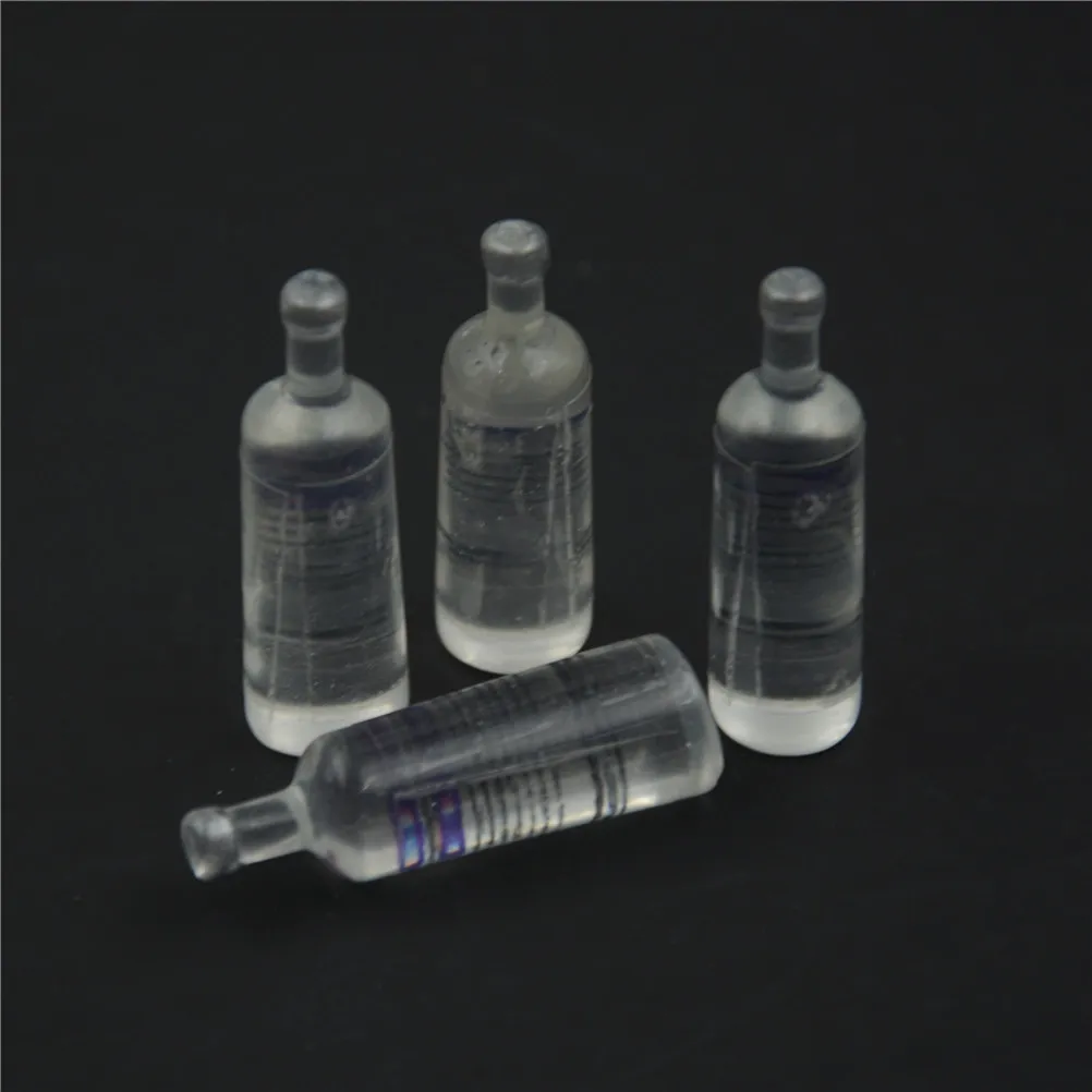 4PCS 1//6 Scale Miniature Dollhouse Wine Bottle Vodka Drinks Model Doll Toy AF