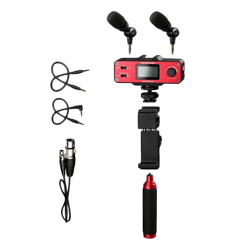  Saramonic Smartmixer Video Film Microphone Handheld Recorder Photography System for Smartphone Mobi