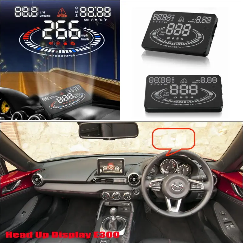 Для Mazda MX 5-безопасный экран вождения Специальный автомобильный HUD Дисплей проектор отражающее лобовое стекло