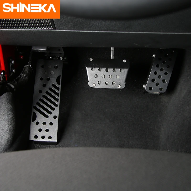 Педали SHINEKA для Jeep Wrangler 2007 2017 3 шт. металлическая ножная упор педаль тормоза