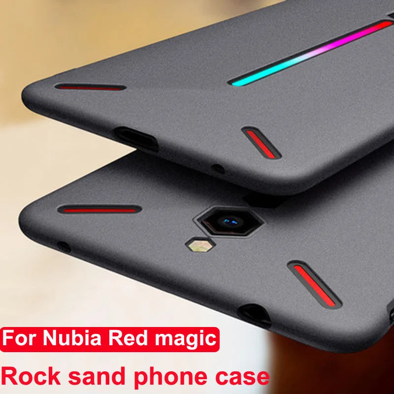 Чехол Rock sand для ZTE Nubia Red Magic NX609J тонкий матовый Скраб из песчаника мягкий ТПУ чехол
