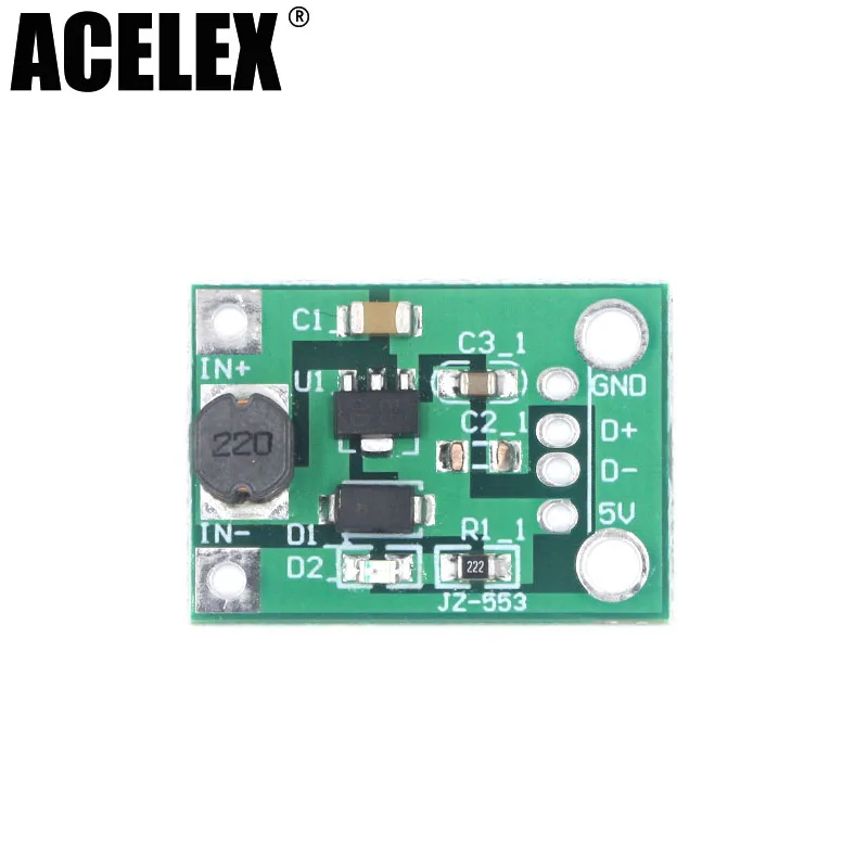 

5V DC DC Converter Step Up Power Supply DC-DC Booster Boost Adapter Converter Board Step-Up 500MA Voltage Regulator 1V-5V to 5V
