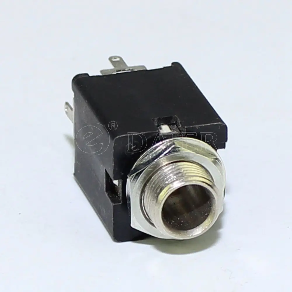 Phone Jack Mono or Stereo Type 6.35mm 1/4'' for Guitar Jack Type Instrument 100PCS