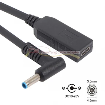 

Type C USB 3.1 USB-C to DC 20V 4.5 3.0mm Dell HP Power Plug PD Emulator Trigger Charger Cable for Lap top