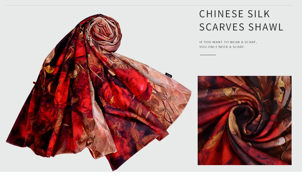 [BYSIFA] Женский армейский зеленый шелковый шарф шаль весна осень дизайн лотоса Длинные шарфы китайские винтажные пуговицы женские шарфы