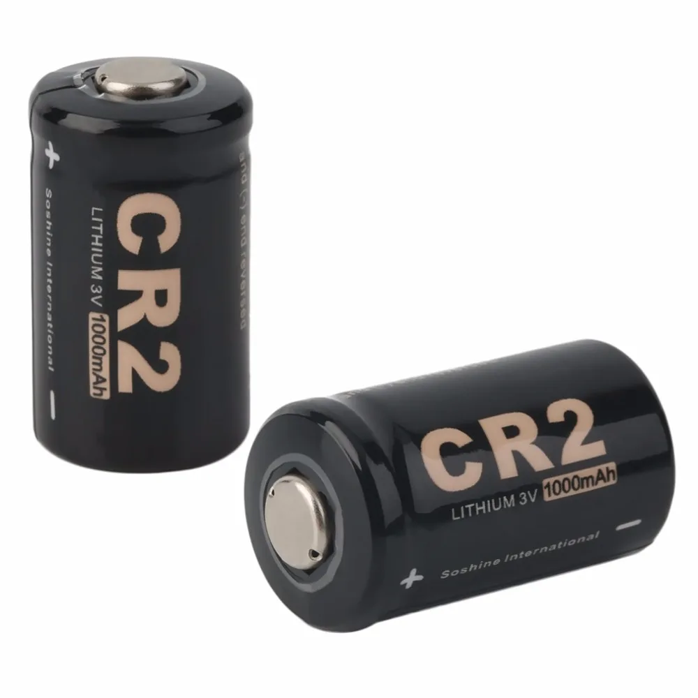 Soshine 2 шт CR2 3,0 V 1000 mAh защищенная батарея с чехлом высокого качества