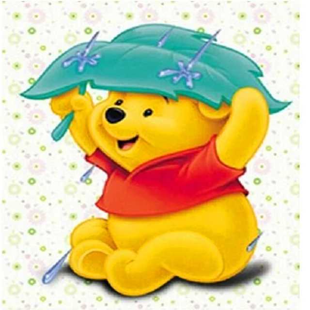 2018 New Winnie The Pooh Needlework 5D Diy Diamond Painting Full Round
