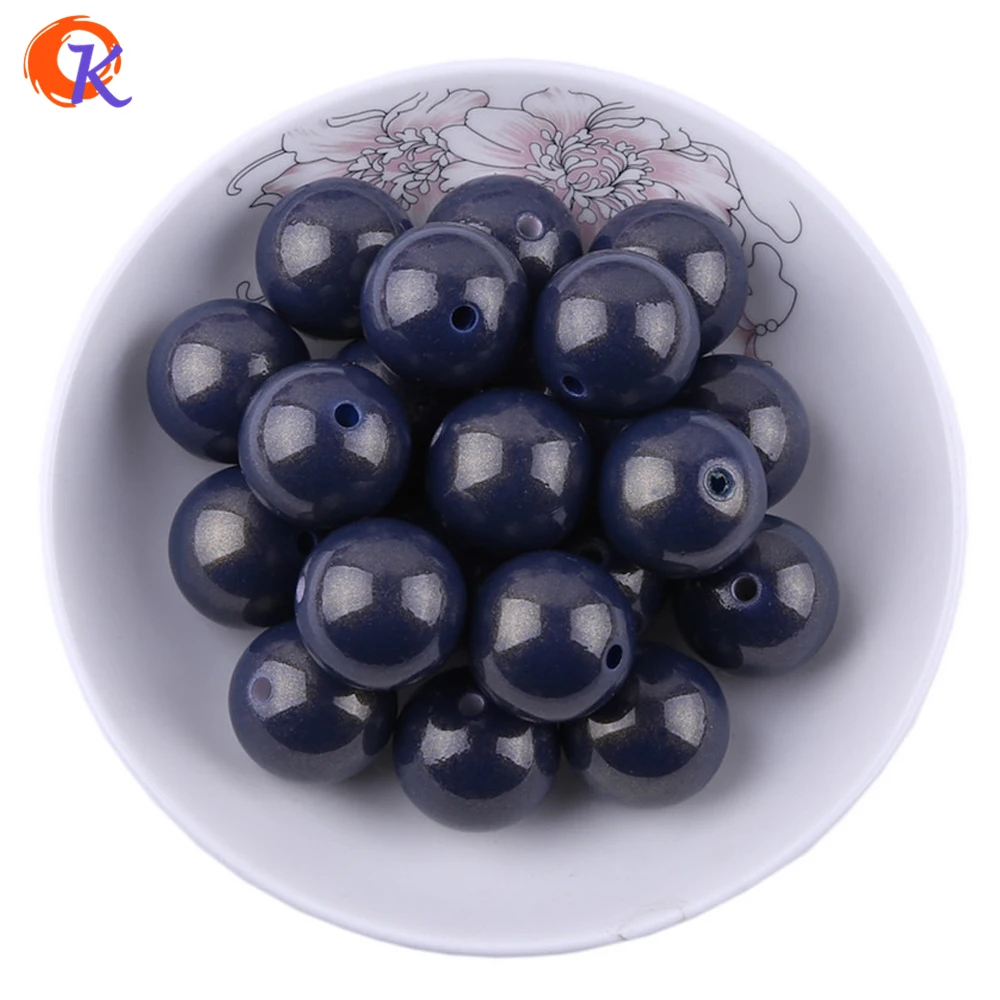 

Hot Sell Free Shipping 100pcs lot 20mm Chunky Matte Pearled Shinny Glitter Navy Blue Color ABS Pearl Pearly Beads For Decoration