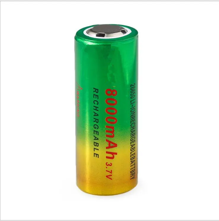 

3.7V 26650 8000mAh Li-ion Rechargeable Battery For LED Flashlight Torch Li-ion Battery
