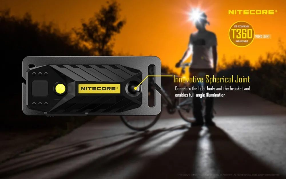 NITECORE T360 USB Перезаряжаемый налобный фонарь высокая производительность 360 градусов светодиодный налобный фонарь Водонепроницаемый фонарь для кемпинга рыбалки