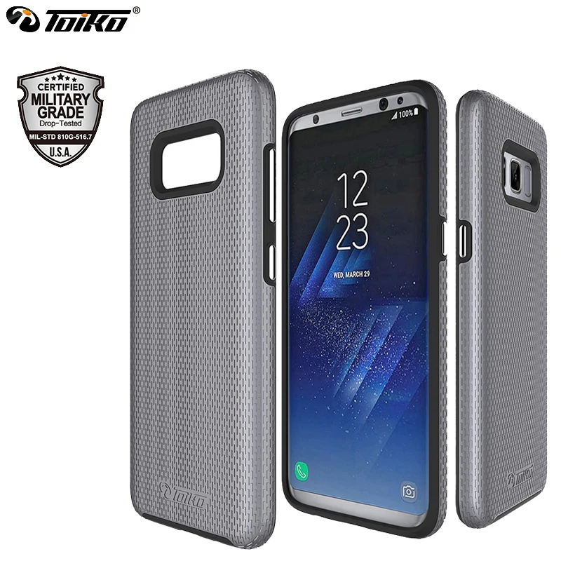 Чехол бампер TOIKO X Guard 2 в 1 для Samsung Galaxy S8 Plus жесткий чехол накладка из мягкого ТПУ