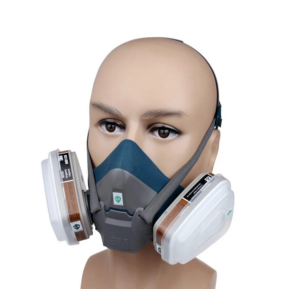 3M 6502 Organic Vapor Respirator Mask Respiratory Protective Gas Masks Paint Chemical Formaldehyde Anti Virus Activated Carbon