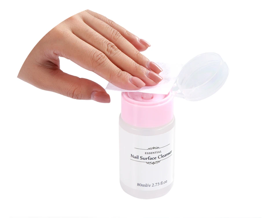 

1pc 80ml Nail Surface Cleanser Gel Polish Remover UV Gel Sticky Remover Liquid Enhance Shine Effect Cleanser Remover Tool