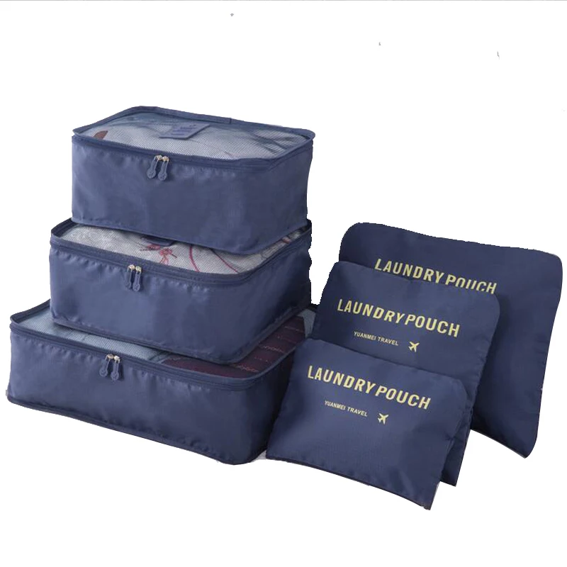 

6pcs/set Household storage bag Travel Waterproof Clothes Storage Box Underwear Bra Packing Makeup Toiletry Organizer LLB03