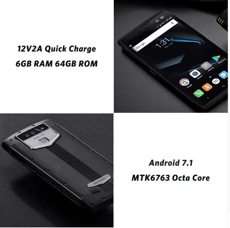 DOOGEE S50 Helio P23 IP68 Водонепроницаемый мобильного телефона MTK6763T Octa Core 5 7 &quot18:9 полный