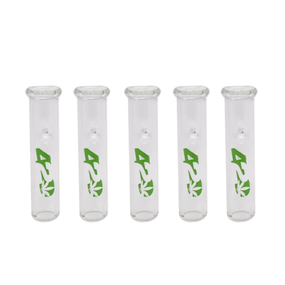 5PCS Cone Smoking Mouth-tips Glass Reusable Filter Tips Mouth-tips Glass Cone Artist Mouth Tips - Цвет: AC001-Y-T-420(5)