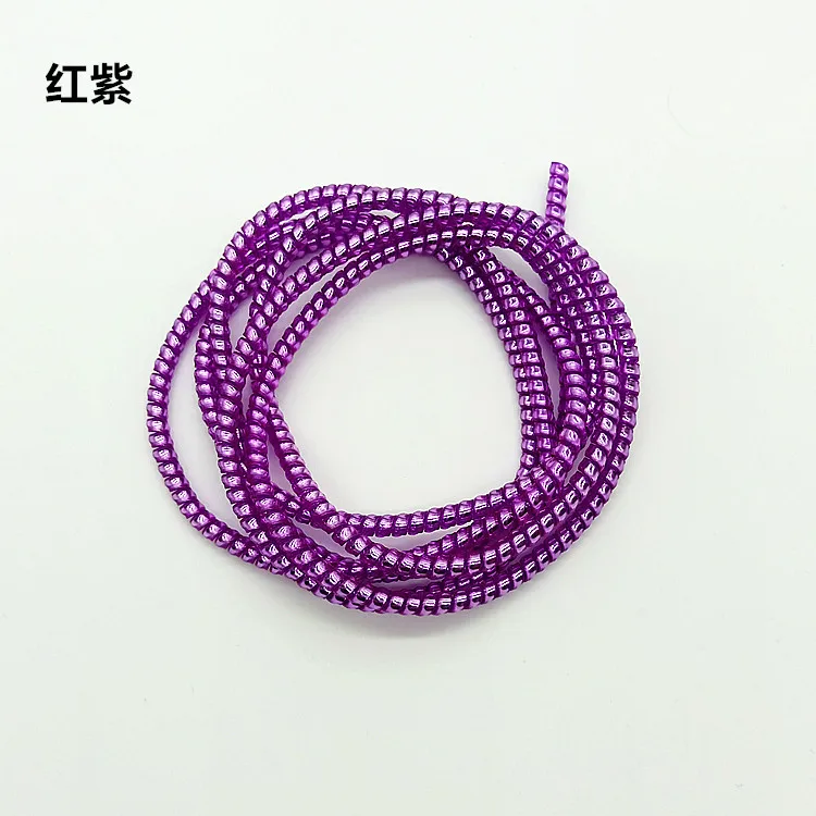 3Pcs/lot Plating Sequins 1.4M TPU spiral USB Charging cable cord protector winder for iphone 8 7 6 5 Earphone Protection | Электроника