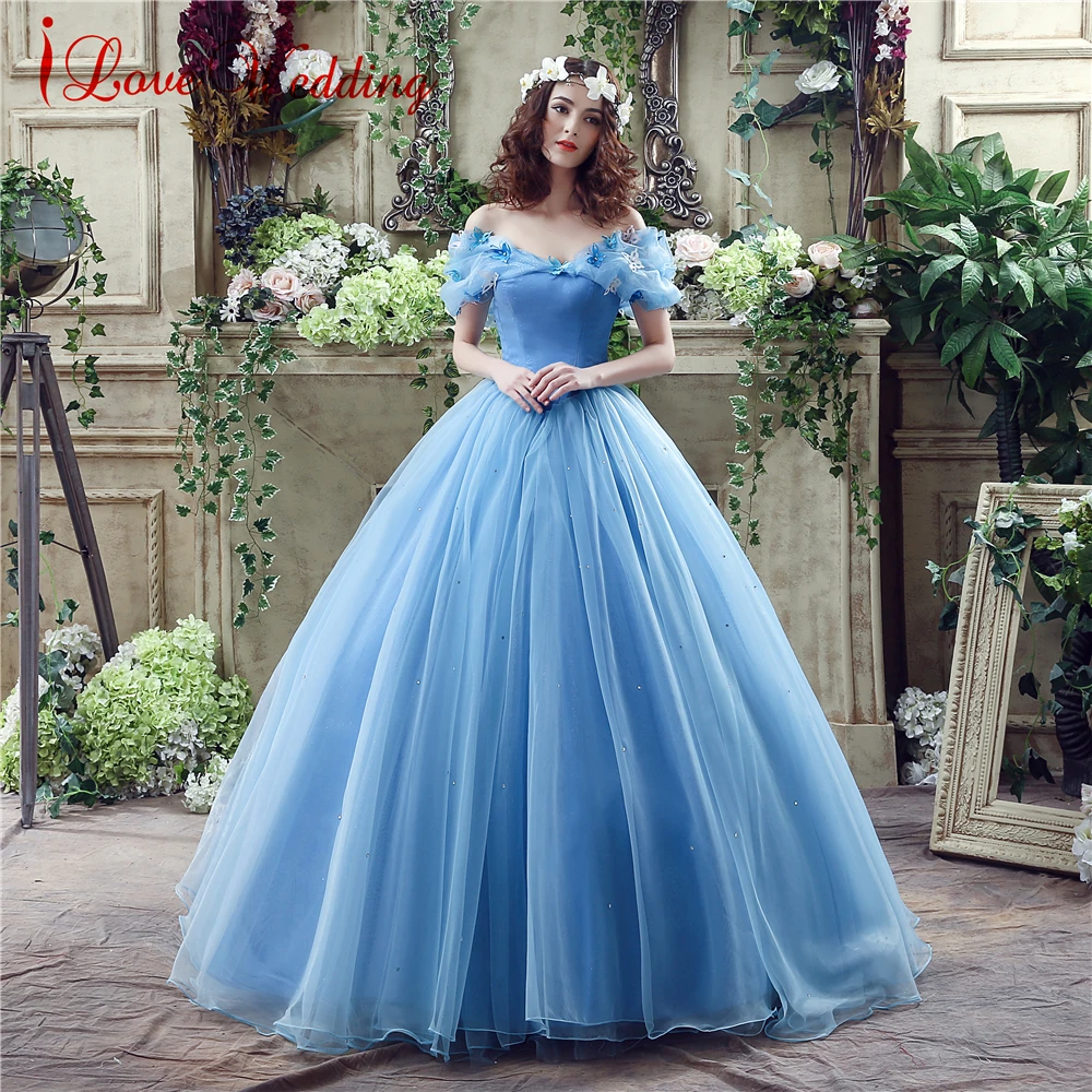 cinderella blue homecoming dress