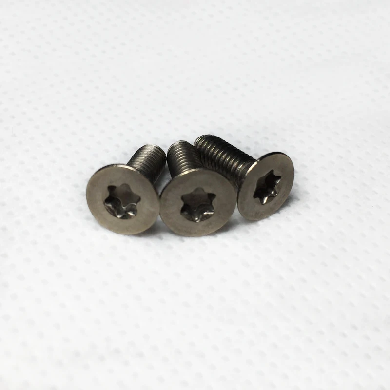 5 шт. M2.5 TA2/GR2 титановый винт Torx & T TX болт с потайной головкой шесть кулачковые винты