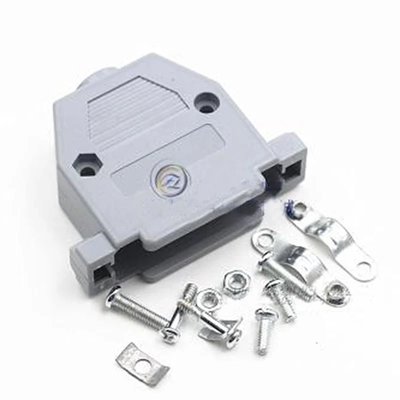 

50pcs DB15 Shell Two Rows Of Feet Dedicated Connector Plastic Shell With Screw Serial Port Shell