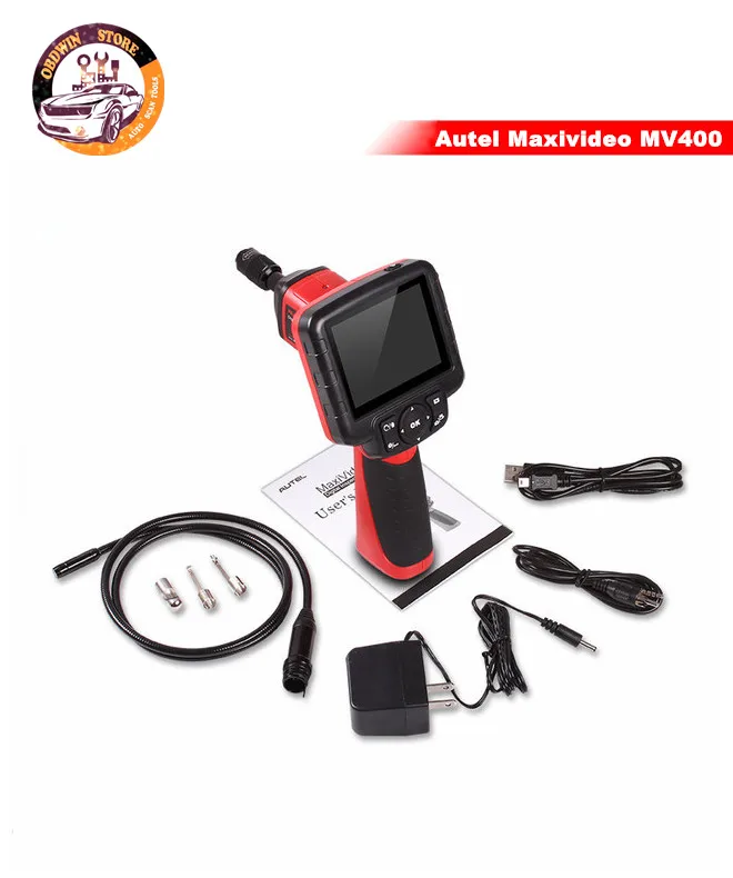 Autel MaxiVideo MV400 Цифровая Videoscope с 8.5 мм/5.5 мм Диаметр Imager начальник инспекции камеры мВ