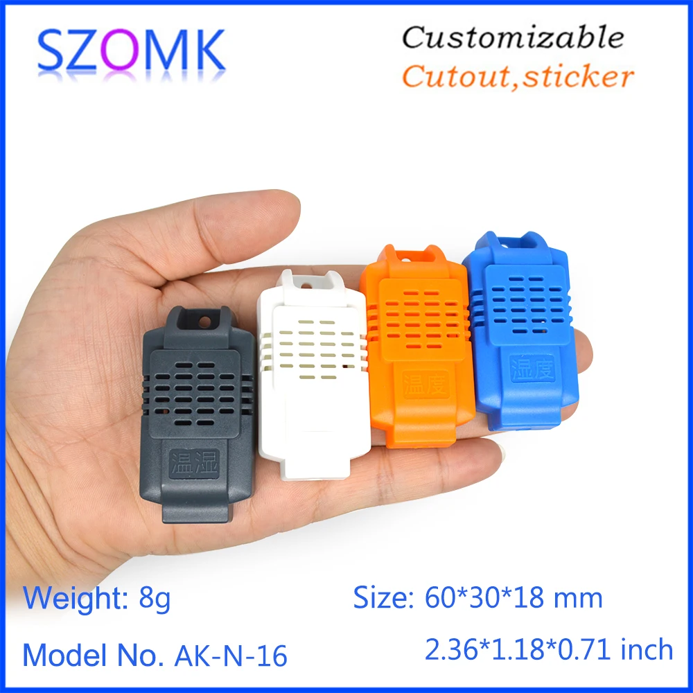 szomk plastic electronics control box pcb enclosure junction housing abs electrical project box humidity sensor enclosure (16)