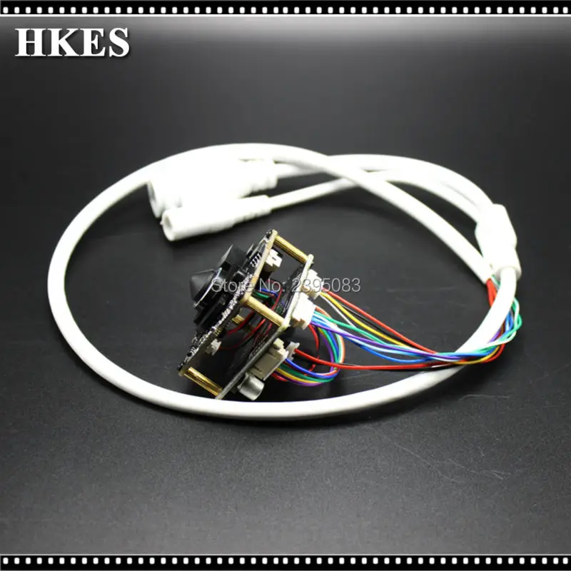 

HKES 4pcs/lot Video Surveillance CCTV Mini POE IP Camera Module with pinhole 3.7mm Lens