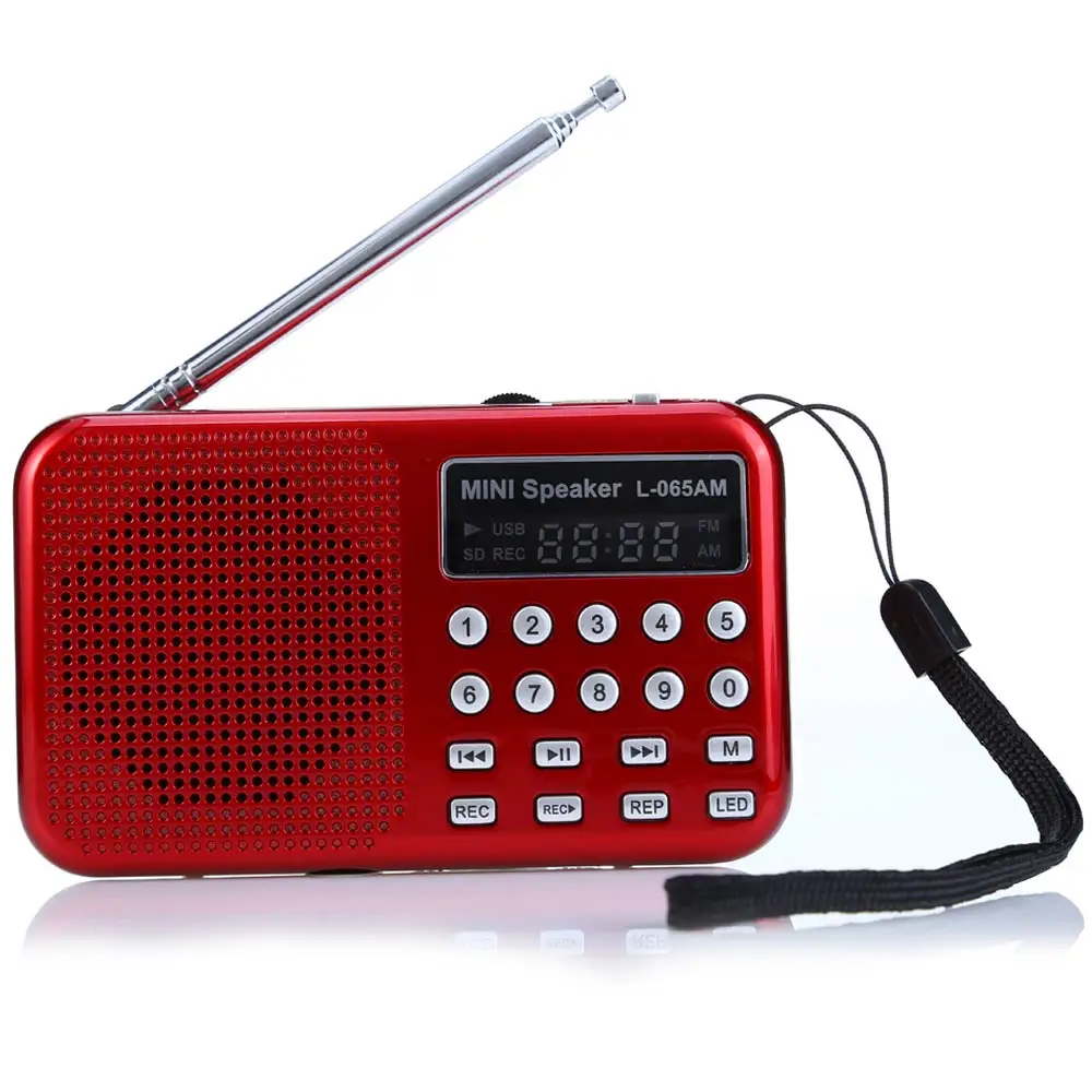 L065 Портативный AM/FM радио музыка Динамик Поддержка TF карты SD USB AUX аудио Вход