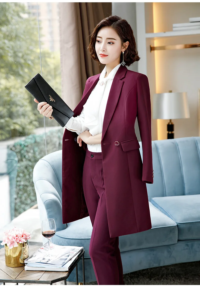 Модный женский длинный костюм, маленький женский костюм, весенняя и ...