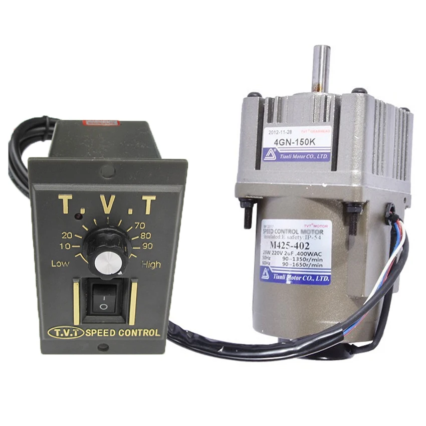 Новое поступление 220V 25W 80kg.cm 0.3A AC мотор-редуктор 9 оборотов в минуту низких