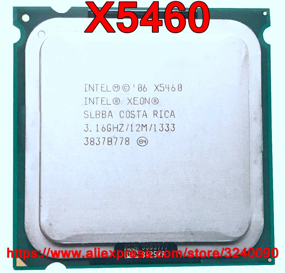 Оригинальный процессор Intel XEON X5460 3 16 ГГц/12 м/1333 четыре ядра работает на LGA775 почти