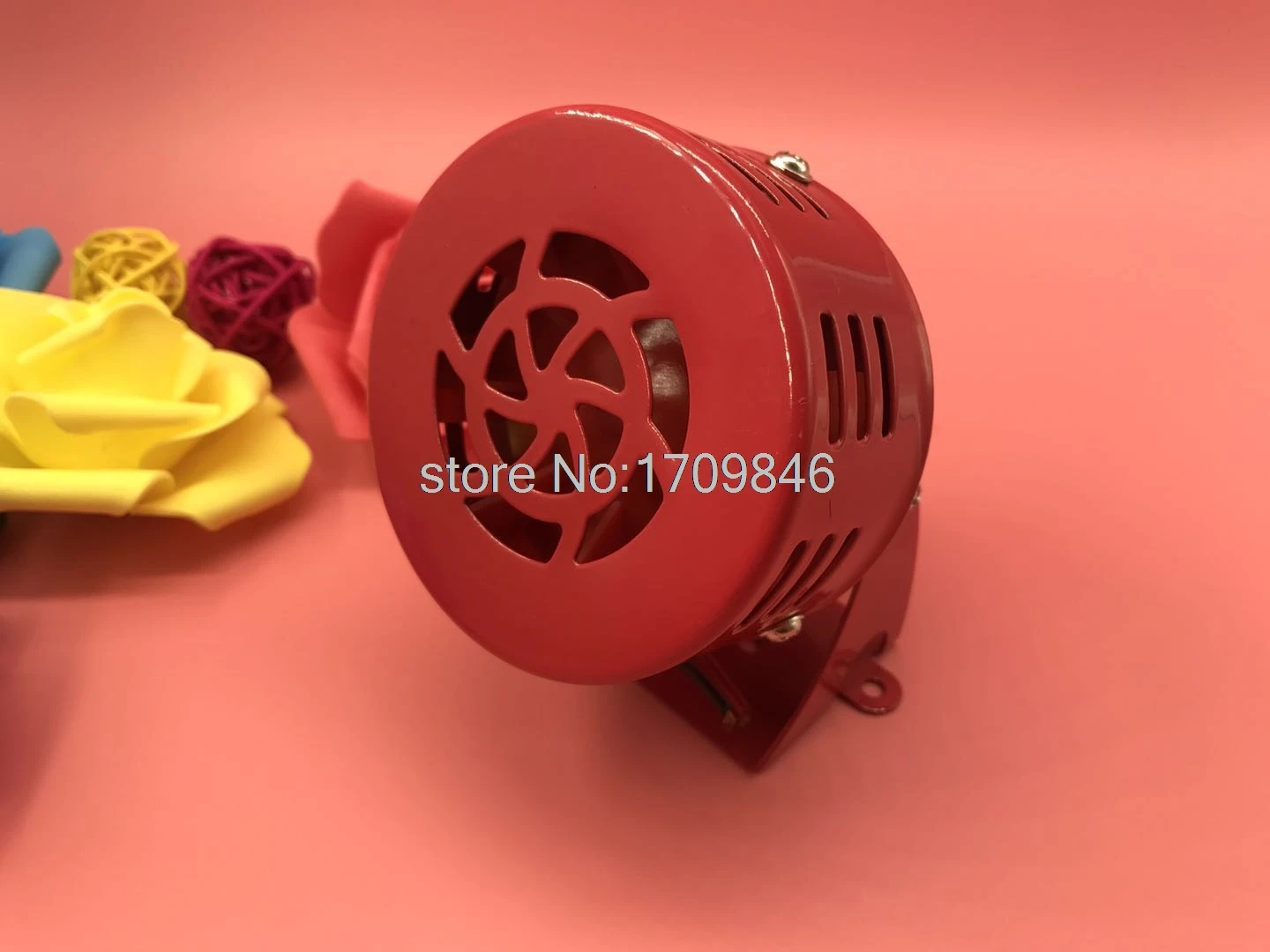 1pcs 12VDC 24VDC 220VAC 120dB Red MS-190 Mini Metal Motor Siren Industrial Alarm Sound | Обустройство дома
