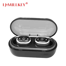 Wireless Stereo TWS Mini Bluetooth headset Stereo Earphone built-in Mic Wireless Recharge Earbud with power bank LJMILLKEY YZ119